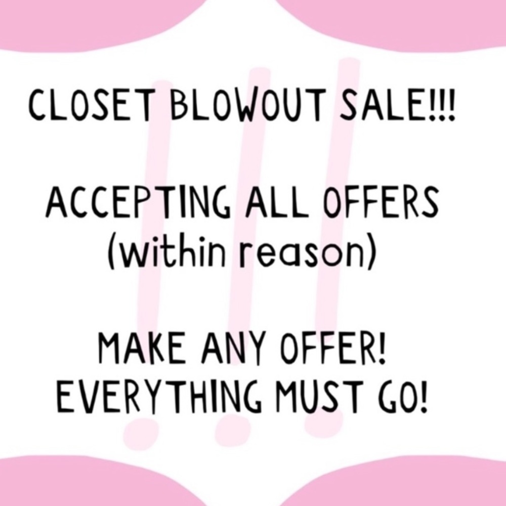 Closet Blowout Sale